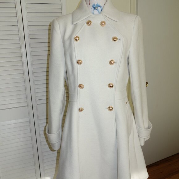 GUESS Elegant High-End Cream White - Coat - size S - NEW - Picture 6 of 16